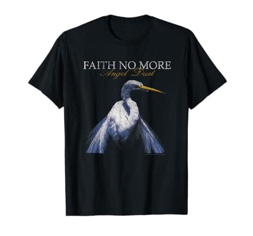 Image of Official Faith No More Angel Dust Album Metal Band T-Shirt