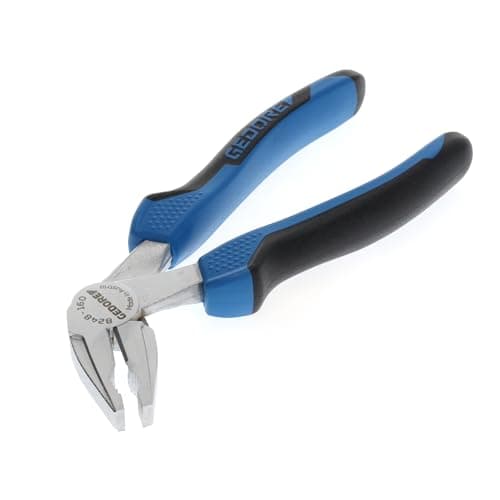 Image of GEDORE Angled combination pliers for cutting/holding/twisting, HRC 63-65 induction-hardened precision cutting edges, 8248-160 JC