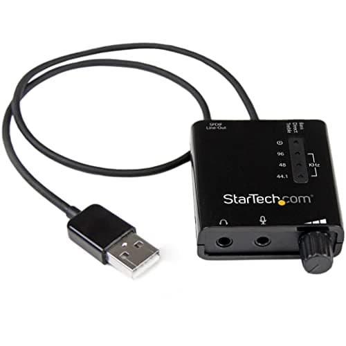 Image of StarTech.com USB Sound Card w/ SPDIF Digital Audio & Stereo Mic – External Sound Card for Laptop or PC – SPDIF Output (ICUSBAUDIO2D)