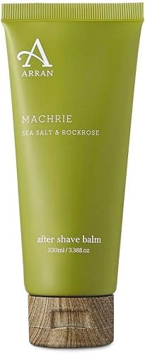 Image of Arran Sense of Scotland Machrie Nourishing, Soothing and Moisturising After Shave Balm for Men (100ml/3.3floz) Crisp, Clean, Open, Bright, Vibrant and Warm with Sea Salt, Clary Sage and Woody Rockrose