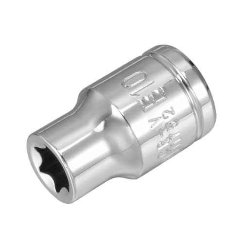 Image of TOP-VIGOR 3/8-inch Drive E10 External Torx Shallow Socket, Cr-V Drive Socket Steel for Auto Repairing and Household