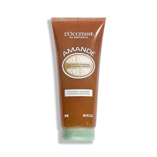Image of L'OCCITANE Almond Shower Scrub 200ml, Vegan Exfoliating Body Scrub with Sweet, Fresh Scent, Luxury Clean Beauty Skin Cleanser for All Skin Types