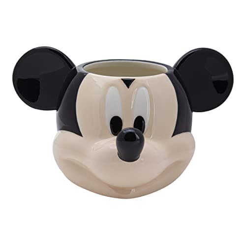 Image of Paladone | Disney's Micky Mouse Shaped Ceramic Coffee Mug | Officially Licensed Disney Merchandise | Collectors Item | Retro Novelty Gifts | Drinkware