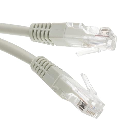 Image of kenable Grey Ethernet Cable Cat5e UTP Patch Lead RJ45 Network LAN Cable 26AWG CCA 10m