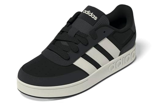 Image of adidas Unisex Kids Breakbase Junior Shoes, Core Black/Off White/Carbon, 5 UK