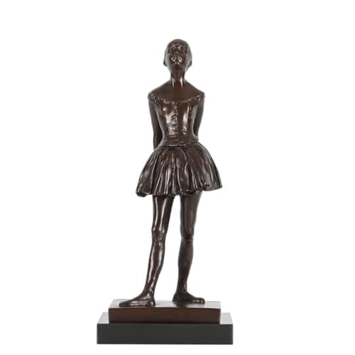Image of NILEEBUKER Bronze Little Dancer Aged Fourteen Statue by Degas Ballerina Art Famous Sculpture Replica Home Decor Gifts