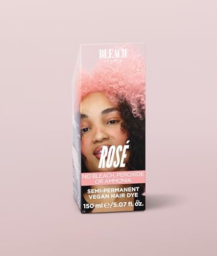 Image of Bleach London Rosé Colour - Pastel Pink Hair Dye - Vegan & Peta-Approved Semi-Permanent Direct Dye - (150 ml)