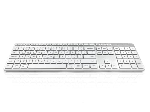 Image of Accuratus 301 Mac Wireless Multi-Device - Dual Bluetooth 5.2 & RF 2.4GHz Wireless Multi-Device Multimedia Apple Mac Slim Keyboard (UK Layout)