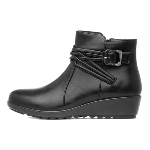 Image of SOFT-LITES. Softlites Jade Womens Black Ankle Boot - Size 6 UK - Black