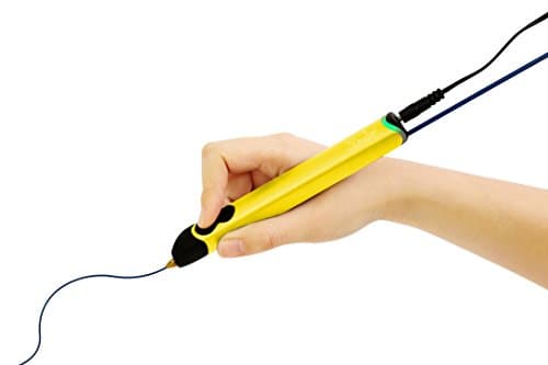 Image of 3Doodler Create 3D Printing Pen Set with 50 Plastic Strands, Electric Yellow