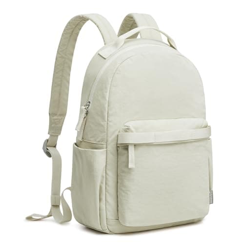 Image of G4Free Small Backpacks Rucksack for Women Men, Waterproof Backpack Lightweight, Nylon Daypack for Hiking Walking Travelling Work - White