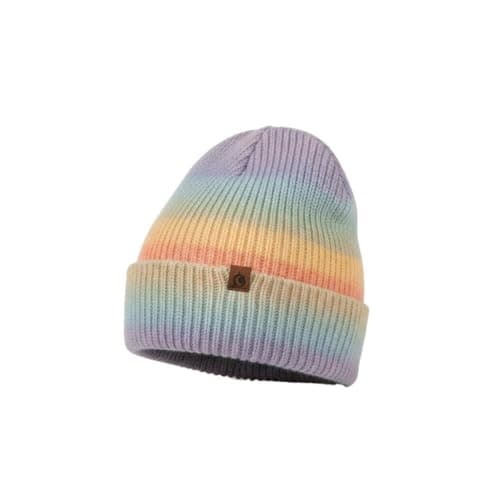 Image of A2Z 4 Kids Girls Tie Dye Hats Slouch Winter Warm Rainbow Knitted Beanie Soft Lightweight Stretchy Hats Childrens Walking Cycling Running Skating Snow Hats Kids Skull Caps