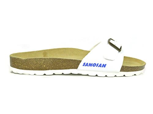 Image of Sanosan Malaga Sano Flor White Men's Designer Mule Sandals (11 UK)