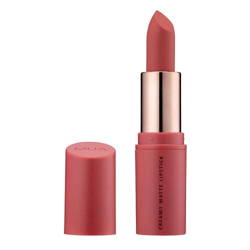 Image of MUA Makeup Academy Creamy Matte Lipstick, Mystic (Pink), Highly Pigmented - Vegan & Cruelty Free (Pack of 1)