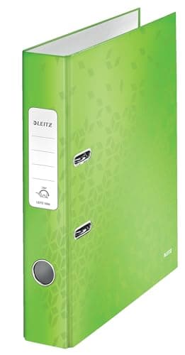 Image of Leitz 10060054 A4 Lever Arch File, 50 mm Spine Width, WOW Range, Green