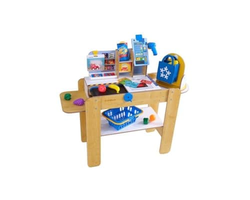 Image of KidKraft Netherlands BV Grocery Store Self-Checkout Center -Wood -97 x 36 x 90
