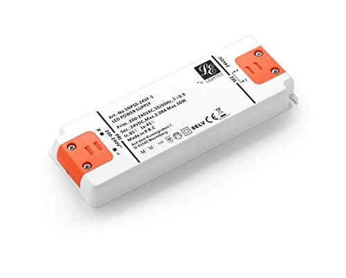 Image of LIGHTEU, Transformer LED Power Supply - 50W, 24 V DC, 2.8A - Constant Voltage for LED Strip Lights and G4, MR11, MR16 LED Light Bulbs