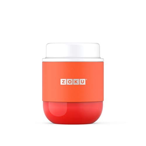 Image of Zoku Neat Stack Food Jar, Double-Walled, Vacuum Insulated - Orange