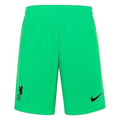 Image of NIKE Liverpool 2021-2022 Home Goalkeeper Shorts (Green) - Kids
