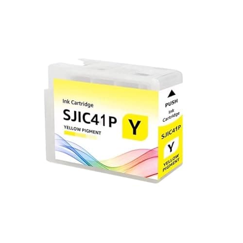 Image of 80ML EU NA Version SJIC42P SJIC41P Ink Cartridge Compatible For EPSON Color Works CW-C4000e C4000 4000U Inkjet Lable Printer Printer Ink Cartridges(NA. SJIC41P-Y)