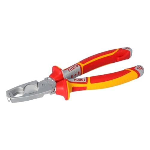 Image of NWS 1451-49-VDE-180-SB 3k VDE 4-in-1 MultiCutter Wire Stripper, Silver/Red/Yellow