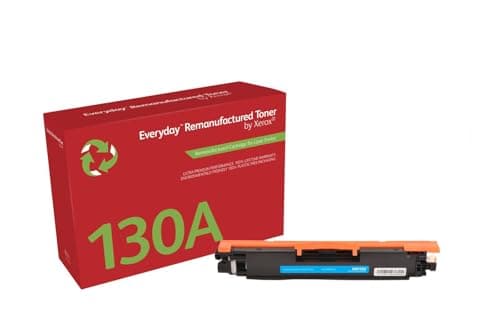 Image of Everyday by Xerox Compatible HP 130A CF351A Cyan Toner, Standard Capacity, Remanufactured