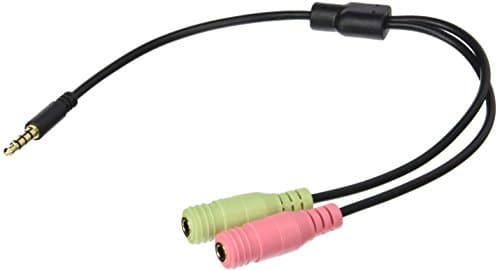 Image of LogiLink CA0021 LogiLink 4-Pin 3.5 mm Stereo Male to 3-Pin Stereo Female Audio Jack Adapter