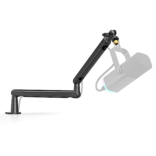 Image of FIFINE Microphone Arm Stand, Boom Arm Stand with Desk Mount Clamp, Screw Adapter, Cable Management, Suspension Scissor Mic Stand for Boom Stick Microphone, for Podcast Streaming Gaming Studio-BM88