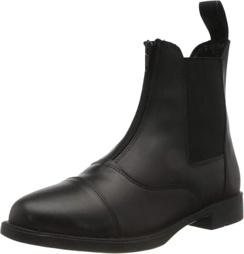 Image of Rhinegold Unisex Kids Boston Childrens Riding Boots, Black, 3 UK