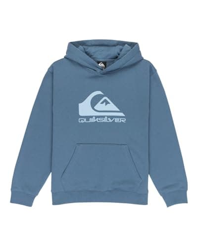 Image of Quiksilver Fleece sweater COMP LOGO HOODIE KIDS Boy's Blue 8