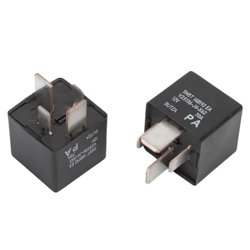 Image of KASturbo 2PCS Car Relay 4 Pin DC12V 70A Plug In Mount for Mondeo Fiesta Focus Ranger Transit Kuga Explorer C-Max Galaxy S-Max B-Max 5M5T-14B192-EA V23136-J4-X62 Multipurpose Relay