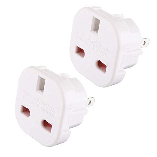 Image of Gadgets Hut UK - 2 x UK to US Travel Adaptor suitable for USA, Canada, Mexico, Thailand - Refer to Product description for Country list
