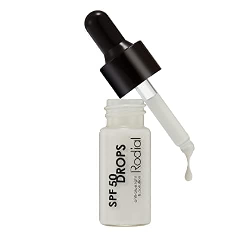 Image of RODIAL Drops SPF 50 Anti-Blue Light & Pollution with Butterfly Bush, Hyaluronic Acid and Vitamin E (10 ml)