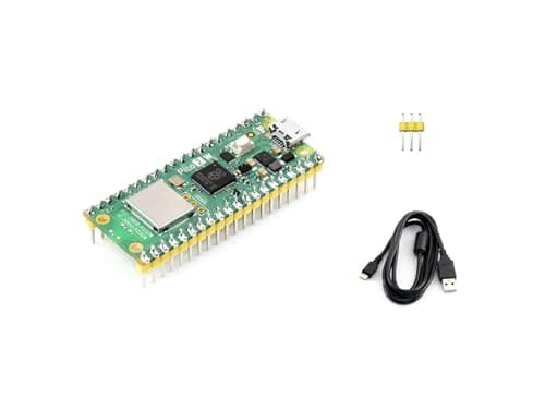 Image of Pre-Soldered Raspberry Pi Pico 2 W with Header RP2350 Microcontroller Board Mini Board Based on Official RP2350 Chip,Supports WIFI and Bluetooth