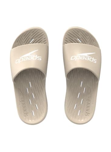Image of Speedo Women's Slides | Pool Sliders | Beach Footwear Sandals, Cream, 6