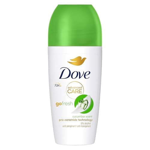 Image of Dove Advanced Care Go Fresh Cucumber Scent Anti-perspirant Deodorant pack of 6 with Triple Moisturising technology roll-on for 48 hours of protection 50 ml