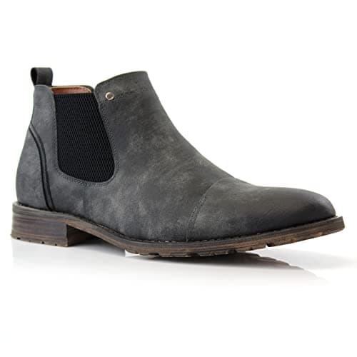 Image of Ferro Aldo Sterling MFA606325 Mens Casual Chelsea Slip on Ankle Boots grey Size: 6.5 UK