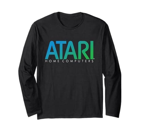 Image of Atari Home Computers Blue Logo Long Sleeve T-Shirt