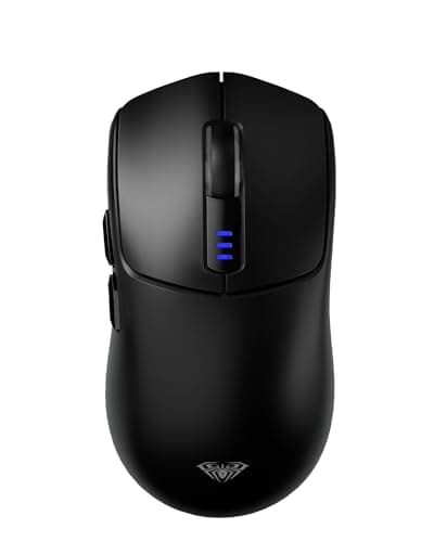 Image of AULA SC580 Wireless Gaming Mouse,Tri-Mode Computer Mouse with 6 Adjustable DPI Levels Up to 12000,Lightweight Gaming Mice,Programmable Buttons,Rechargeable Wireless Mouse for Laptop (Black)