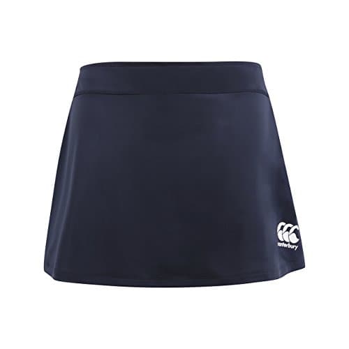 Image of Canterbury Women's Plain Team Skort | Netball and Hockey | Concealed Shorts Skort, Navy, 16
