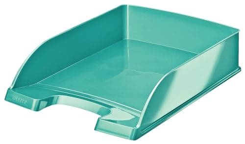 Image of Leitz WOW Series 52263051 Letter Tray, A4, Pack of 5, Ice Blue