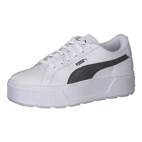 Image of Puma Women Karmen L Sneakers, Puma White-Puma Black, 3.5 UK