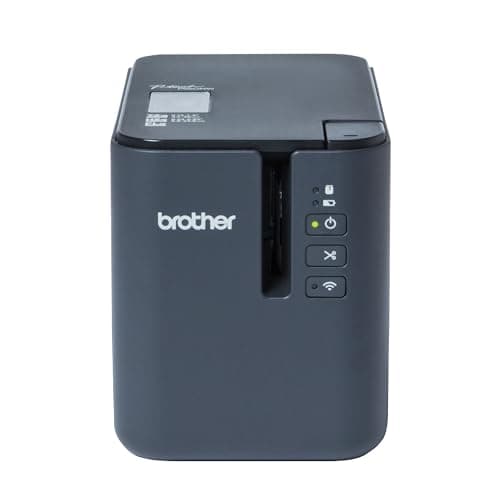 Image of Brother PT-P950NW Label Maker, Wireless/USB/Network, P-Touch Professional Label Printer, Portable, Up to 36 mm Labels, Includes AC Adapter/USB Cable/36mm Black on White Tape Cassette