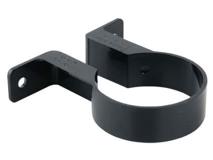 Image of Pack of 2 x Osma 0T034B Round Pipe Clip / Bracket 68mm (2.5" Dia) Black