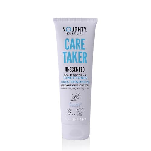 Image of Noughty 97% Natural, Care Taker Fragrance Free Conditioner, Anti Irritant Scalp Soothing Hair Cleanser for Dandruff Prone Sensitive Scalps, Caring 97% Natural Sulphate Free Vegan Haircare 250ml