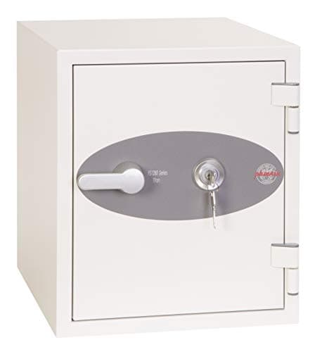 Image of Phoenix Safe Company – FS1282K Titan Fire & Security Safe - Key Locking - Twin Locking Bolts - White Paint Finish - 25 Litre Capacity - 34kg