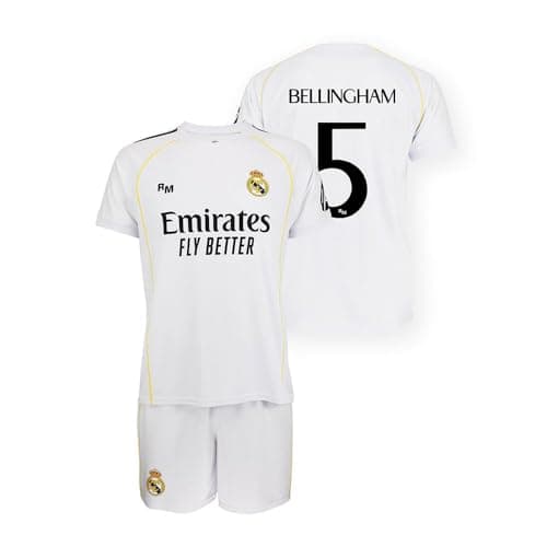 Image of Real Madrid Children's Home Kit 25-26 - Official Bellingham Replica