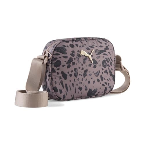 Image of PUMA Women's Pop 1 Litre Shoulder Bag One Size, Sandstone Animal AOP Beige