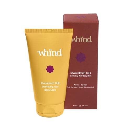 Image of whind Marrakech Silk Exfoliating Jelly Body Balm Scrub – Hydrating Vitamin E Shower Scrub for Glowing Skin – 150ml – Gentle Body Exfoliator & Moisturizer