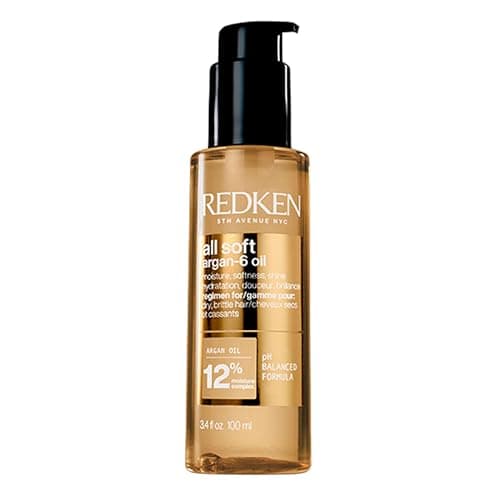Image of Redken Haircare All Soft Argan-6 Oil, Leave-In Treatment, Multi-Benefit Oil,Enriched with Omega-6, Enhanced Softness & Shine, Nourishing Formula